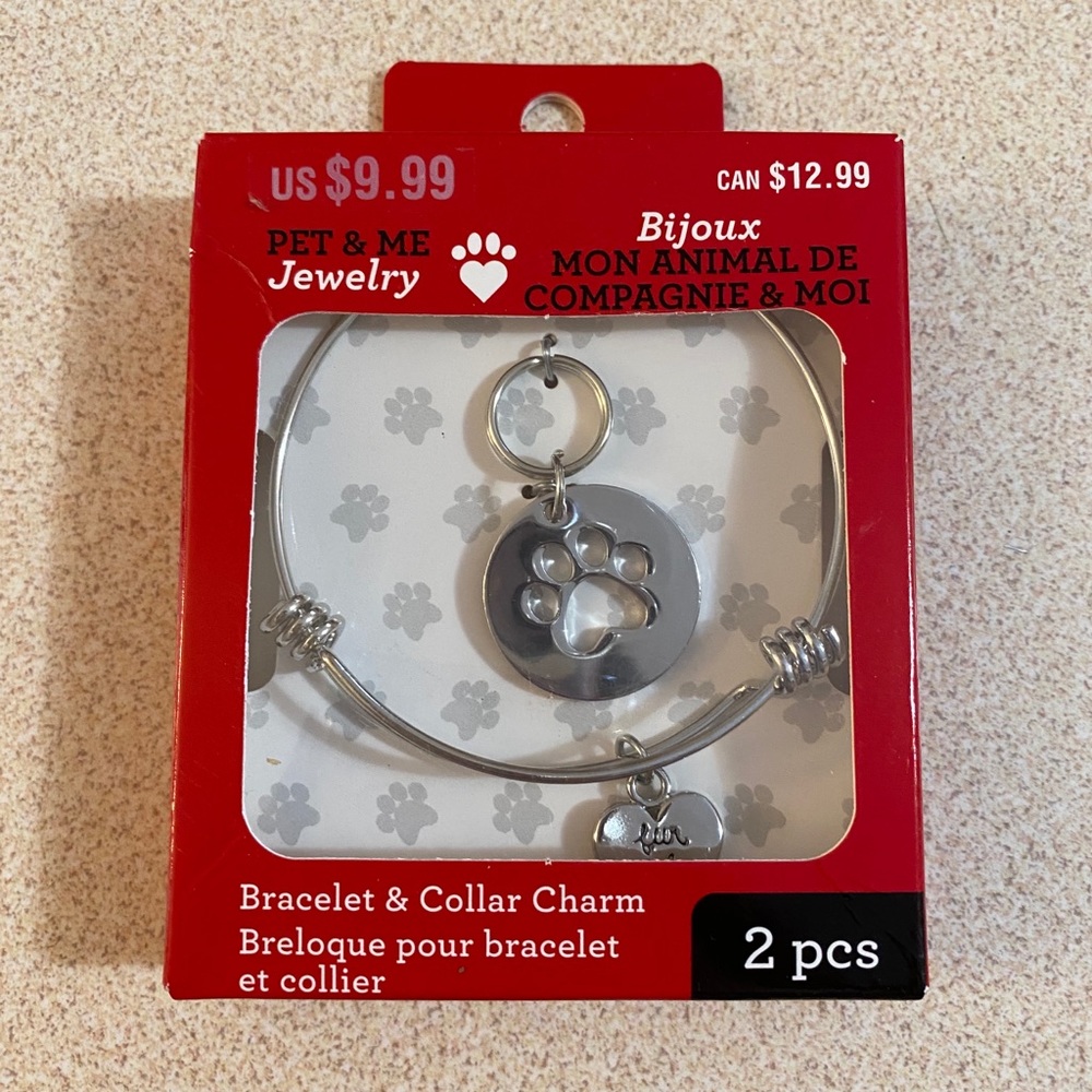 Bracelet and dog charm